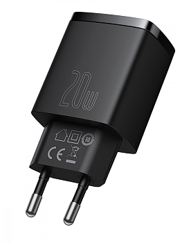 Адаптер питания Baseus1C fast charger GaN 20W